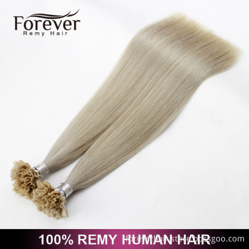 Xuchang Forever 100% remy brazilian Human Hair Wholesale Italian Keratin top quality #60Z double drawn 100 cheap remy u tip hair